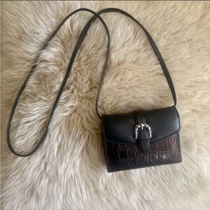Brighton Black Crossbody Convertible Purse/Wallet